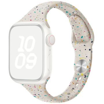 Silikoniranneke Apple Watch Series 49mm - 45mm - 44mm - 42mm ranneke - Starlight