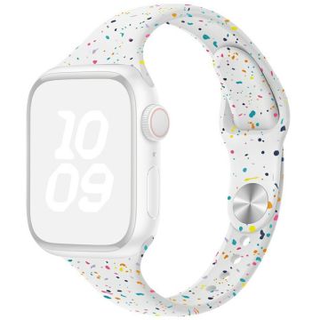 Silikoniranneke Apple Watch Series 49mm - 45mm - 44mm - 42mm ranneke - Valkoinen