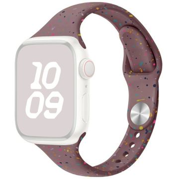 Silikoniranneke Apple Watch Series 49mm - 45mm - 44mm - 42mm ranneke - Savu Violetti