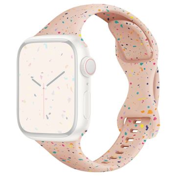 Hihna Apple Watch Series 49mm - 45mm - 44mm - 42mm silikoniranneke - Pinkki