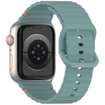 KALEBOL Silikoniranneke Apple Watch Series 49mm - 45mm - 44mm - 42mm ranneke - Vihreä