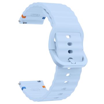 22mm silikoninauha Xiaomi Watch S4 Sport / Redmi Watch 5 Active Wave Design kellonhihna - Vauvasininen