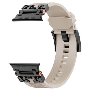 Apple Watch Series 49mm - 45mm - 44mm - 42mm joustava kellonauha - Musta / Starlight