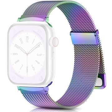 Apple Watch Series 49mm - 45mm - 44mm - 42mm metalliranneke - Monivärinen