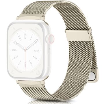 Apple Watch Series 49mm - 45mm - 44mm - 42mm metalliranneke - Samppanjan Kulta