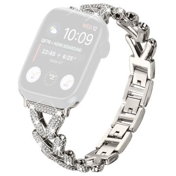 Metallinen ranneke Apple Watch 10 46mm / Ultra 2 / Ultra 49mm / SE (2023) / (2022) / (2020) 6 5 4 44mm / 3 2 1 42mm - Starlight