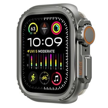 Metal Case Apple Watch SE (2023) / SE (2022) / SE / 6 / 5 / 4 44mm to Ultra 49mm Transfer Cover - Grey