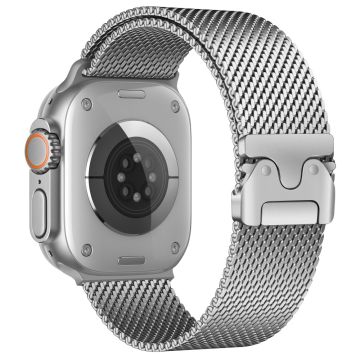 Watch Band Apple Watch Series 10 46mm Umbrella Buckle Stainless Steel Strap - Silver