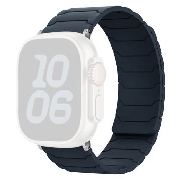 KALEBOL Silicone Magnetic Watch Band Apple Watch Series 10 46mm Strap - Midnight