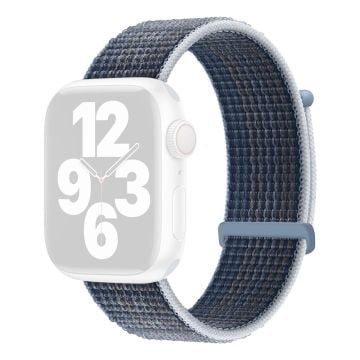 KALEBOL Nylon Watch Band Apple Watch Series 10 46mm Wrist Strap - Storm Blue