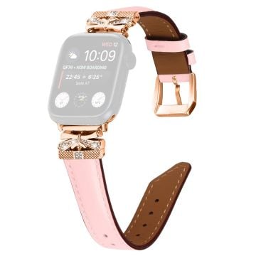 Apple Watch Universal 49mm/45mm/42mm Rose Gold Buckle -kellonhihna - Pinkki