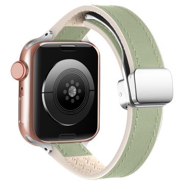 Apple Watch 49mm / 45mm / 44mm / 42mm magneettinen ranneke - Vaaleanvihreä