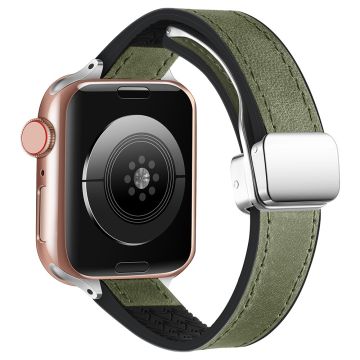 Apple Watch 49mm / 45mm / 44mm / 42mm magneettinen ranneke - Vihreä