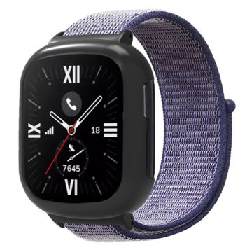 Honor Watch 4 hihna Säädettävä Nylon Sport Watch nauhat Watch Case - Keskiyön Sininen