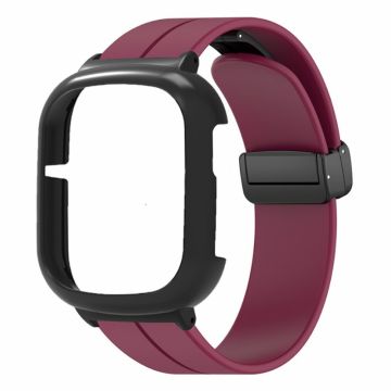 Honor Watch 4 Watch Band Magneettinen solki Joustava rannehihna kellon tapauksessa - Viininpunainen