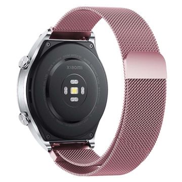 KALEBOL KLB-ML-001 Samsung Galaxy Watch6 / Garmin Venu Sq / Huawei Watch GT 4 41mm metallikellon hihna 20mm Milanese magneettinen kellonauha - Ruusukulta