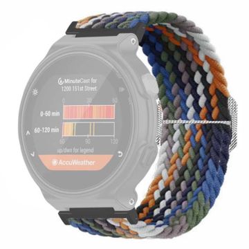 Garmin Forerunner 220 / 230 / 235 / 735XT / 620 / 630 kellon hihna venyvä punottu nailonhihna - Farkku