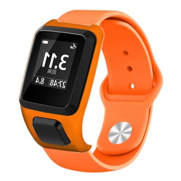 TomTom Runner 3 / Adventurer Sport Bands Silikoni rannekello hihna tapauksessa - Oranssi