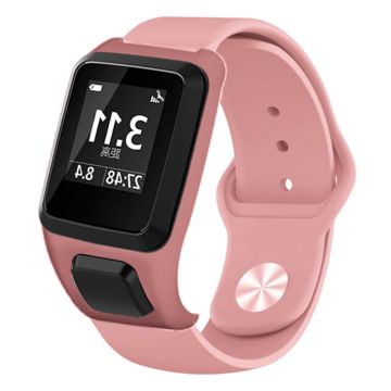 TomTom Runner 3 / Adventurer Sport Bands Silikoni rannekello hihna tapauksessa - Pinkki