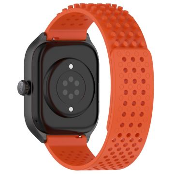 Huami Amazfit GTS 4 Mini / Samsung Gear Sport / Huawei Watch 2 Joustava kellohihna 20mm hengittävä kellonauha - Oranssi