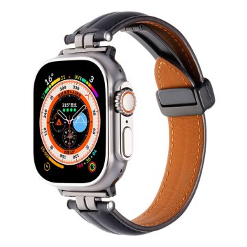 Apple Watch Series 49mm - 45mm - 44mm - 42mm - Universal Watch Strap - Musta + Musta Solki Solki