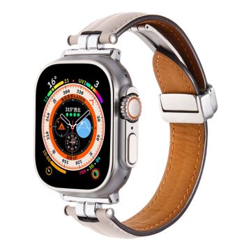 Apple Watch Series 49mm - 45mm - 44mm - 42mm - Universal Watch Strap - Beige + Hopea Solki Solki