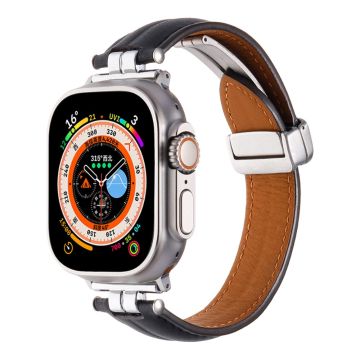 Apple Watch Series 49mm - 45mm - 44mm - 42mm - Universal Watch Strap - Musta + Hopea Solki Solki