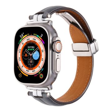 Apple Watch Series 49mm - 45mm - 44mm - 42mm - Universal Watch Strap - Harmaa Sininen + Hopea Solki Solki