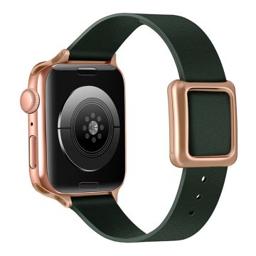 Apple Watch Series 49mm - 45mm - 44mm - 42mm Universal korvaava rannekoru - Tummanvihreä