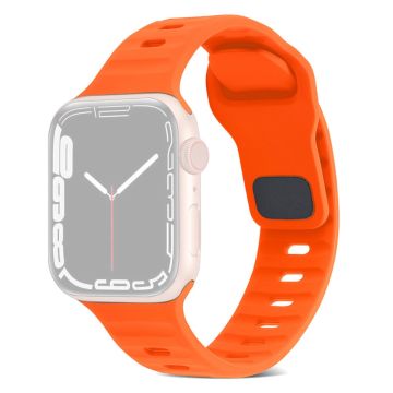 Apple Watch Series 49mm - 45mm - 44mm - 42mm Universal Flexible Strap Replacement - Oranssi