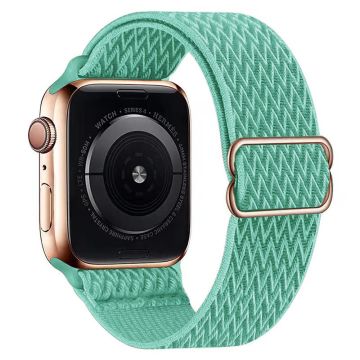 Apple Watch Series 49mm - 45mm - 44mm - 42mm Universal Watch Band Elastinen nailonhihna - Mintunvihreä