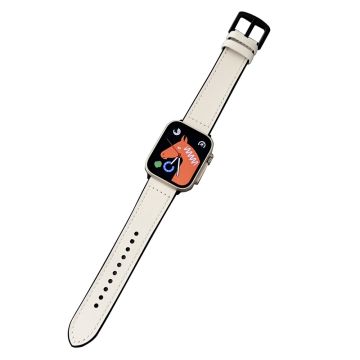 Apple Watch Series 49mm - 45mm - 44mm - 42mm Universal Watch Band Matte Strap - Valkoinen