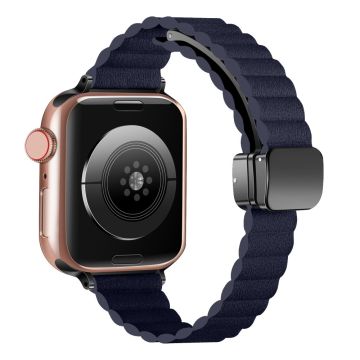 Apple Watch Series 49mm - 45mm - 44mm - 42mm Universal Slim Magneettinen ranneke - Indigonsininen