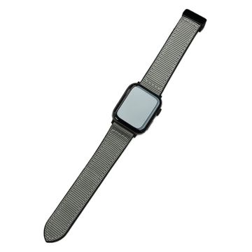 Apple Watch 49mm / 45mm / 44mm / 42mm magneettinen nailoninen kellohihna - Harmaa