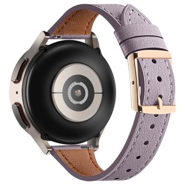 20mm Universal Smart Watch Band Aito lehmännahkahihna - Violetti