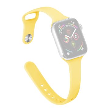 Apple Watch 49mm / 45mm / 44mm / 42mm kellon hihnat Slim Band - Maito Keltainen