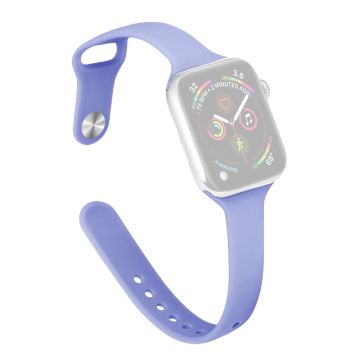 Apple Watch 49mm / 45mm / 44mm / 42mm ohuet silikonirannekkeet - Lila Violetti