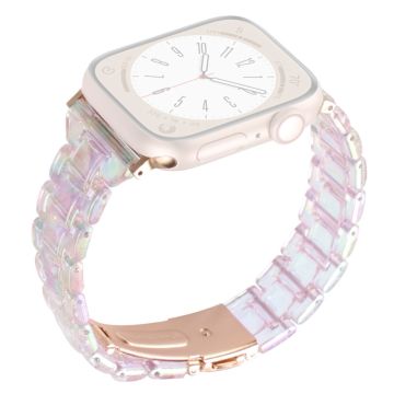 Apple Watch 49mm / 45mm / 44mm / 42mm rannekorun 3-helmikellon ranneke - Gradientti Värikäs