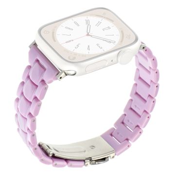 Apple Watch 49mm / 45mm / 44mm / 42mm rannekorun 3-helmikellon ranneke - Gradientti Violetti