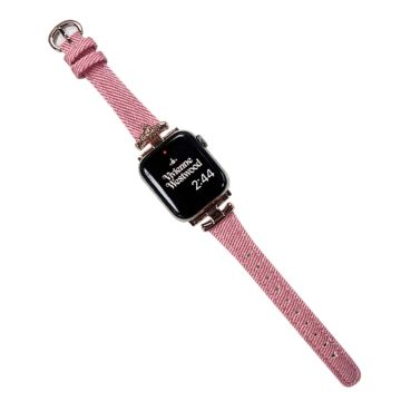 Apple Watch 49mm / 45mm / 44mm / 42mm rannerengas rannekoru - Pinkki / Ruusukultainen Solki