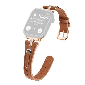 Apple Watch 49mm / 45mm / 44mm / 42mm ranneke - Ruskea