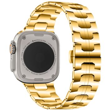 Ruostumattomasta teräksestä valmistettu hihna Apple Watch 49mm / 45mm / 44mm / 42mm - Kulta