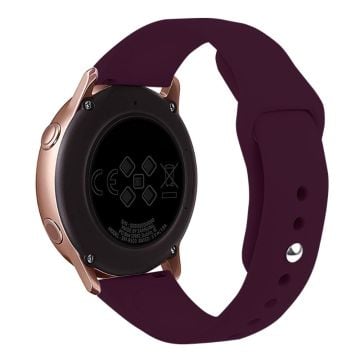 KALEBOL KLB-DKGJ-001 Huawei Watch GT 4 41mm / Garmin Venu 3S 18mm silikoniranneke Kellon hihna - Viininpunainen