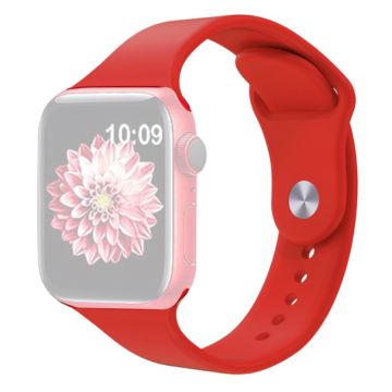 KALEBOL Apple Watch 49mm / 45mm / 44mm / 42mm silikonikellon hihnat, koko: S / M - Punainen