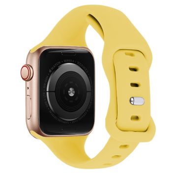 KALEBOL Apple Watch 49mm / 45mm / 44mm / 42mm ohut kelloranneke, koko: S / M - Keltainen