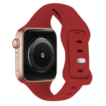 KALEBOL Apple Watch 49mm / 45mm / 44mm / 42mm ohut kelloranneke, koko: S / M - Punainen