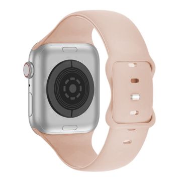 KALEBOL Apple Watch 49mm / 45mm / 44mm / 42mm silikoninen kellonauha, koko: L - Pinkki