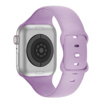 KALEBOL Apple Watch 49mm / 45mm / 44mm / 42mm silikoninen kellonauha, koko: L - Violetti