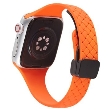 Apple Watch 49mm / 45mm / 44mm / 42mm silikoninen ranneke - Oranssi