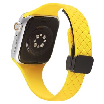 Apple Watch 49mm / 45mm / 44mm / 42mm silikoninen ranneke - Keltainen